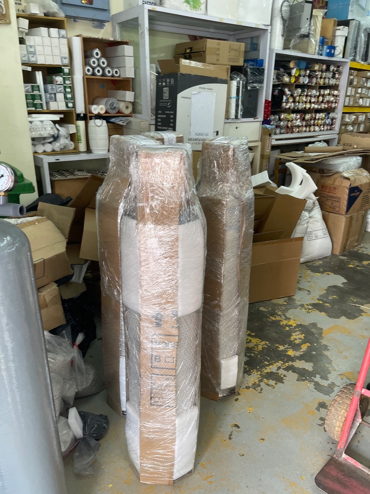 Water filters at pickup in Cheras, Selangor