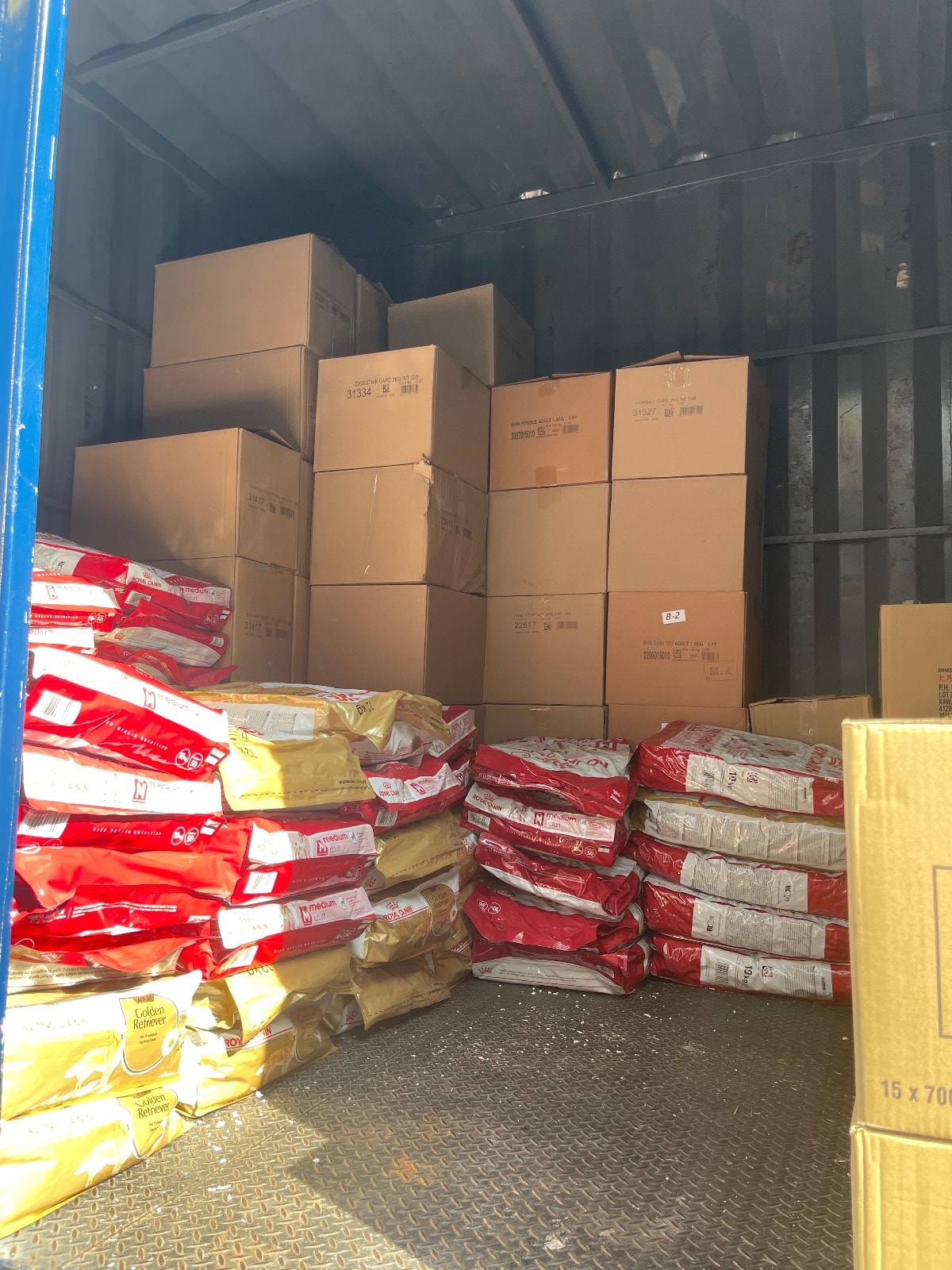 Dog food at pickup in Johor Jaya